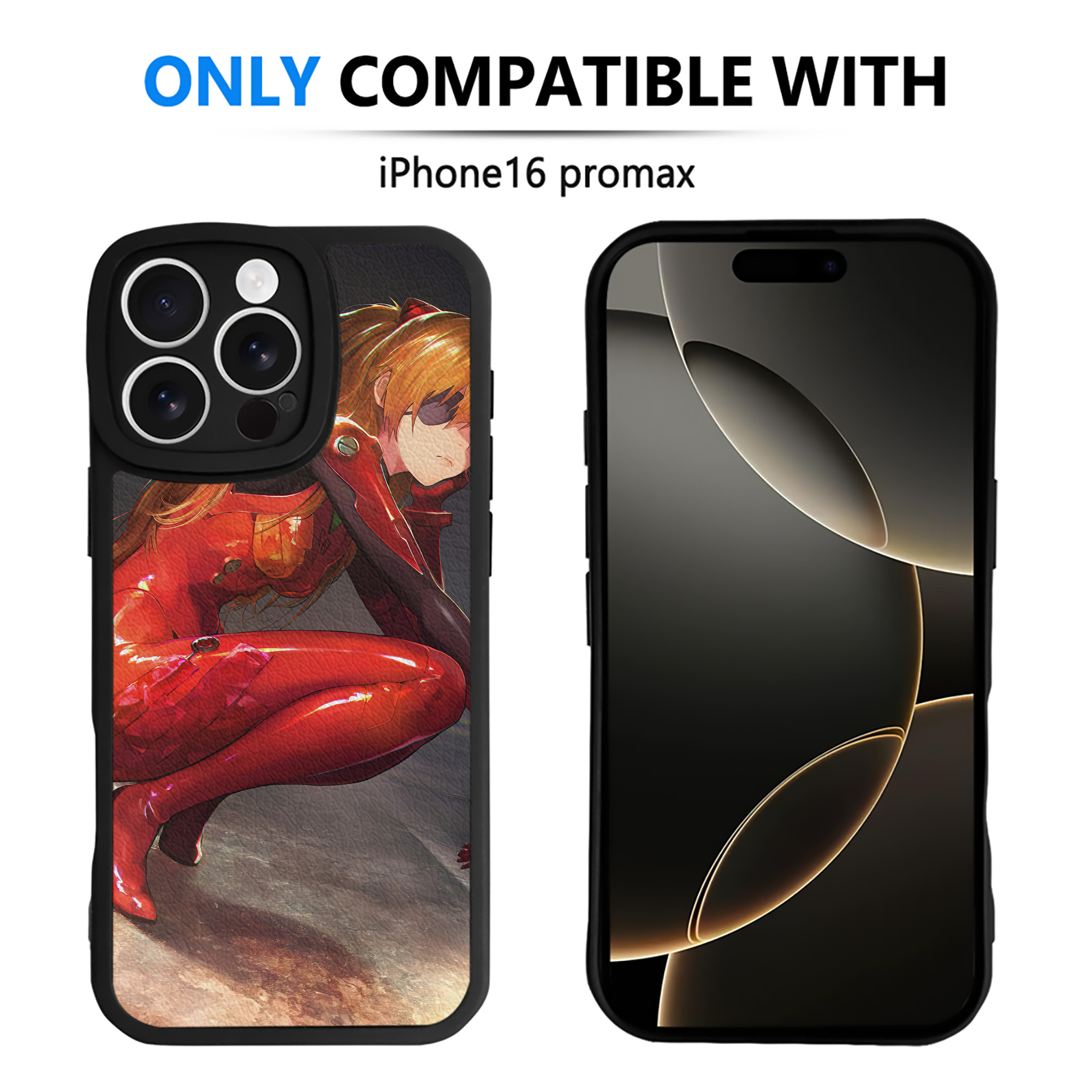 （画像用） EVA 新世紀エヴァンゲリオン 【iPhone 16シリーズ対応】シリコンスマホケース（レザー調） 材質：シリコン